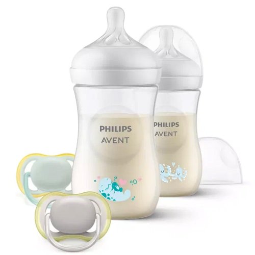 Philips Avent Набор подарочный Natural Response: 2 бутылочки 250 мл, 2 пустышки ultra soft